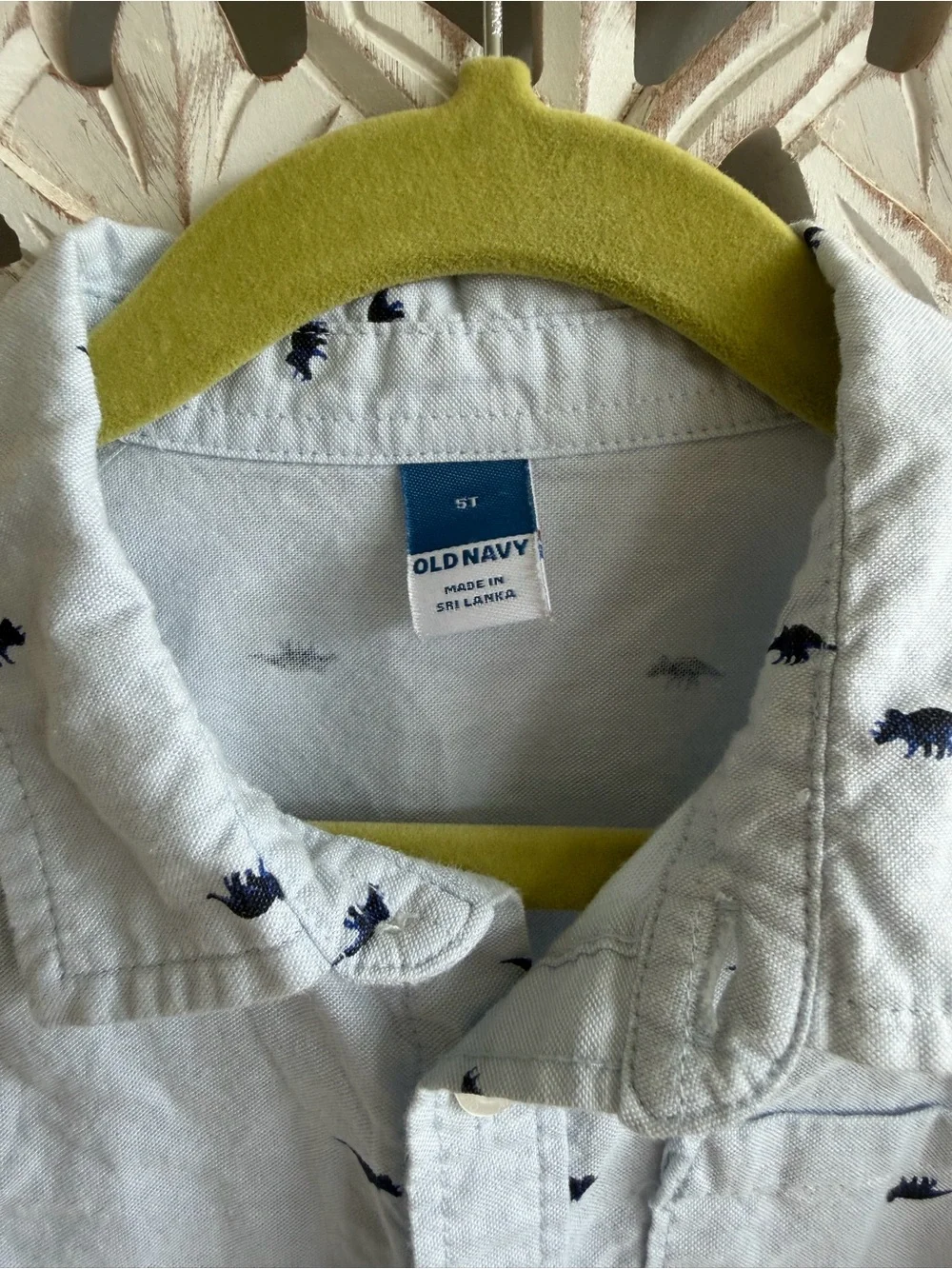 Dinosaur button-downs, Gap and Old navy, 5T, VGUC